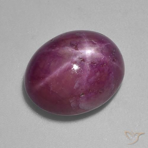 13.24克拉天然星光红宝石，椭圆形，不透明