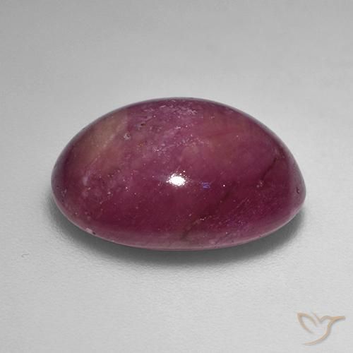 12.45克拉天然星光红宝石，椭圆形，不透明