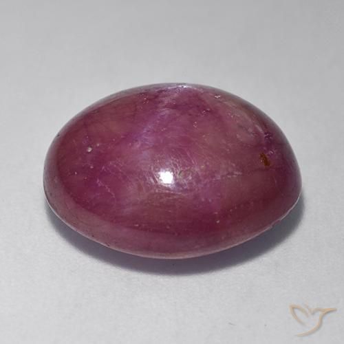 12.55克拉天然星光红宝石，椭圆形，不透明