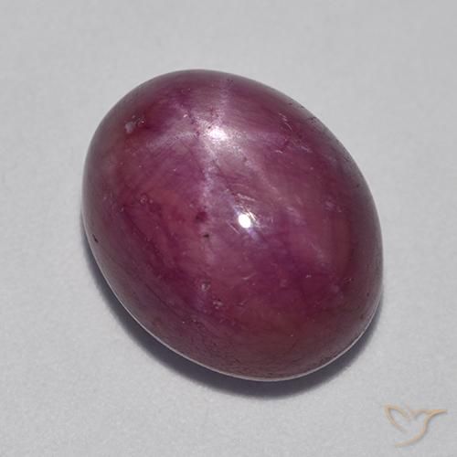 11.42克拉天然星光红宝石，椭圆形，不透明