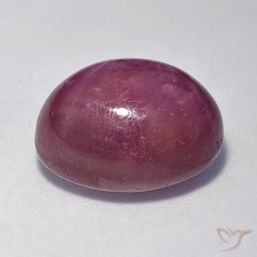 11.42克拉天然星光红宝石，椭圆形，不透明
