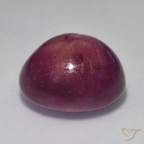 11.47克拉天然星光红宝石，椭圆形，不透明