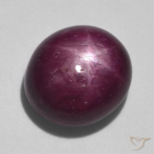 10.71克拉天然星光红宝石，椭圆形，不透明