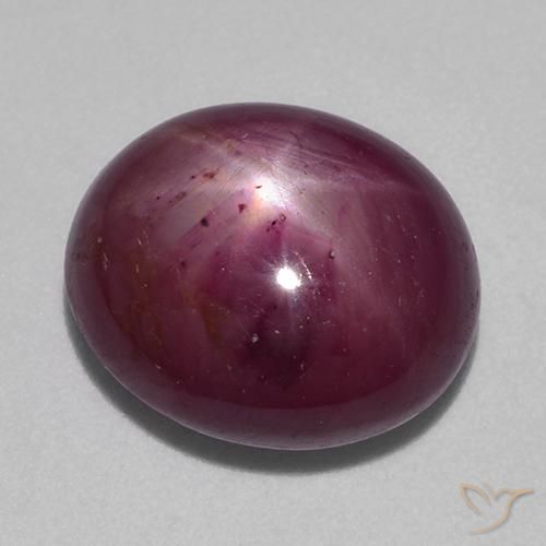 10.15克拉天然星光红宝石，椭圆形，不透明