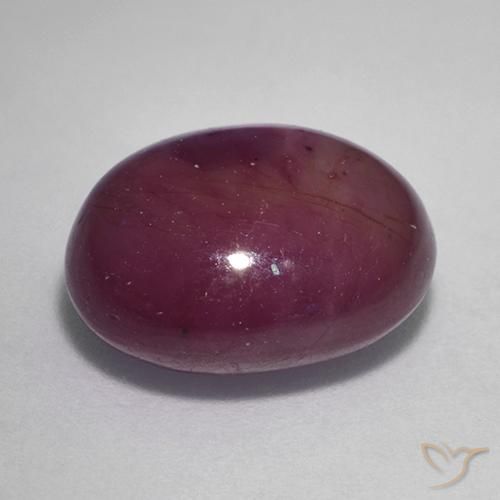 10.15克拉天然星光红宝石，椭圆形，不透明