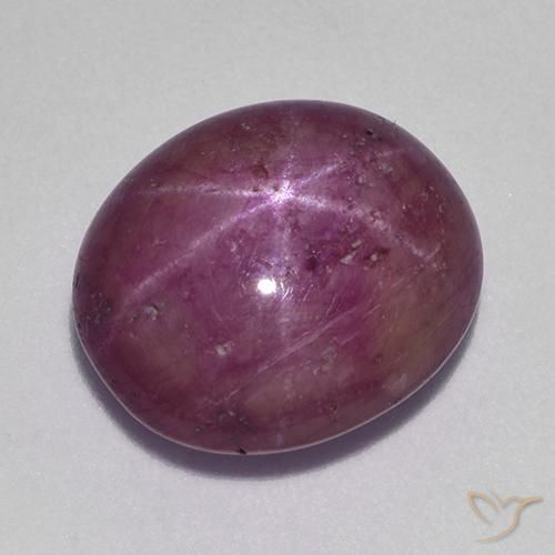 10.38克拉天然星光红宝石，椭圆形，不透明
