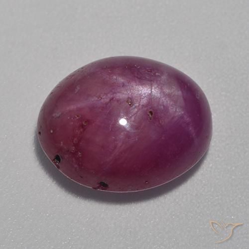 8.53克拉天然星光红宝石，椭圆形，不透明