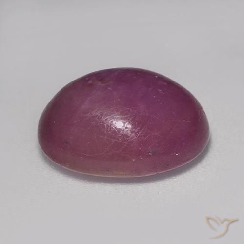 8.86克拉天然星光红宝石，椭圆形，不透明