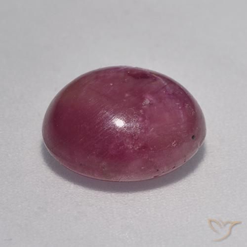 5.68克拉天然星光红宝石，椭圆形，不透明