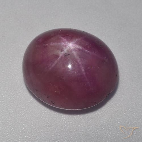 11.15克拉天然星光红宝石，椭圆形，不透明