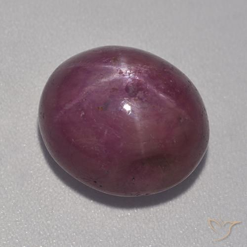 10.98克拉天然星光红宝石，椭圆形，不透明