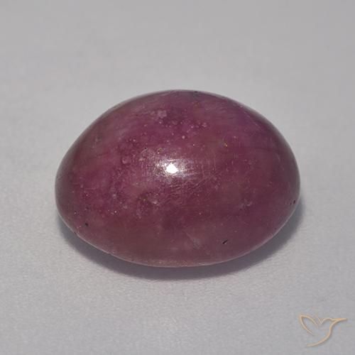 10.98克拉天然星光红宝石，椭圆形，不透明