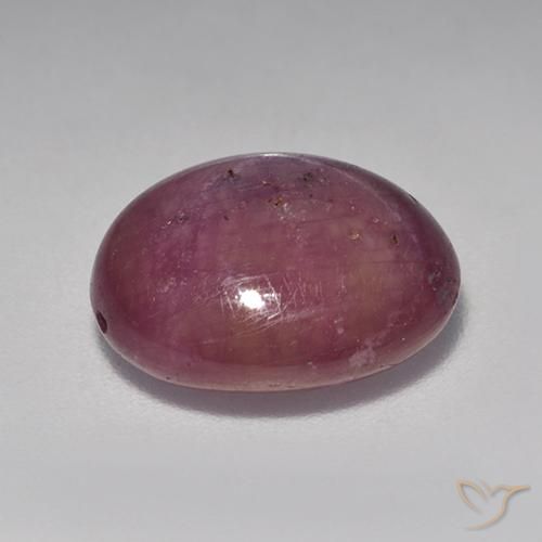 6.89克拉天然星光红宝石，椭圆形，不透明