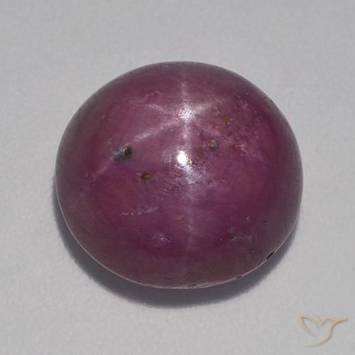 10.64ct 天然 红紫色 星光红宝石, 椭圆形, 不透明