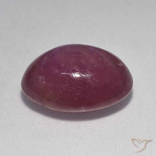 6.80克拉天然星光红宝石，椭圆形，不透明