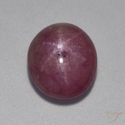 5.89克拉天然星光红宝石，椭圆形，不透明
