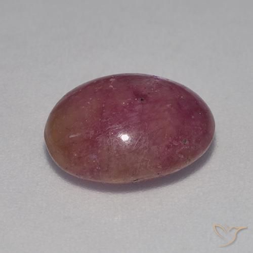 5.89克拉天然星光红宝石，椭圆形，不透明