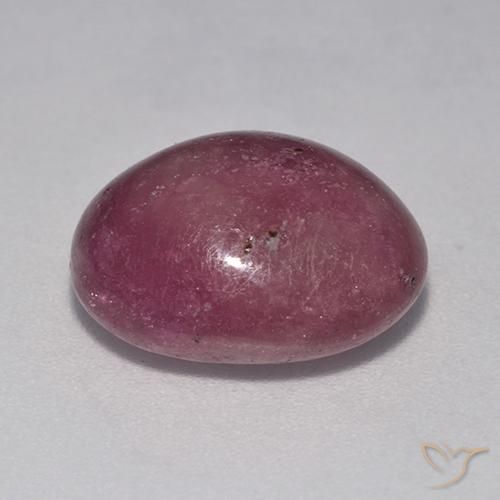 10.86克拉天然星光红宝石，椭圆形，不透明