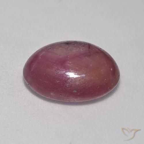 6.87克拉天然星光红宝石，椭圆形，不透明