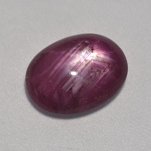 5.06克拉天然星光红宝石，椭圆形，半透明