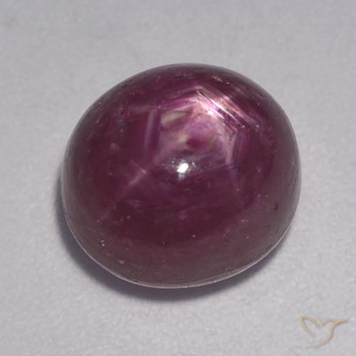5.78克拉天然星光红宝石，椭圆形，不透明