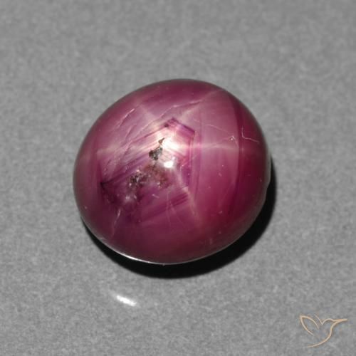 4.05克拉天然星光红宝石，椭圆形，半透明