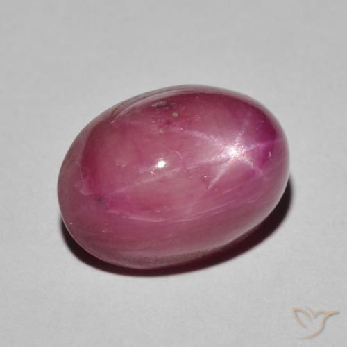 9.59克拉天然星光红宝石，椭圆形，不透明