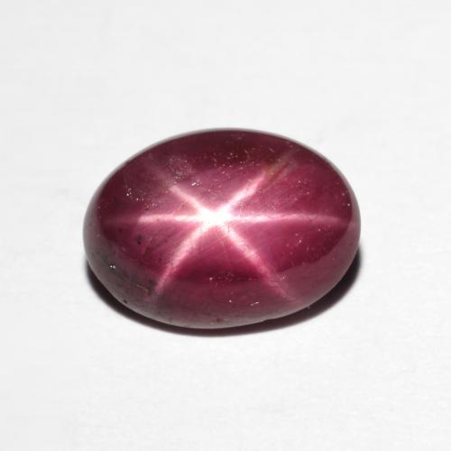 3.19克拉天然红色星光红宝石，椭圆形切割，9.6×7.1毫米，不透明