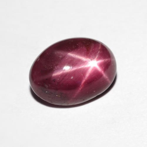 3.19克拉天然红色星光红宝石，椭圆形切割，9.6×7.1毫米，不透明