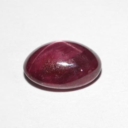 3.19克拉天然红色星光红宝石，椭圆形切割，9.6×7.1毫米，不透明