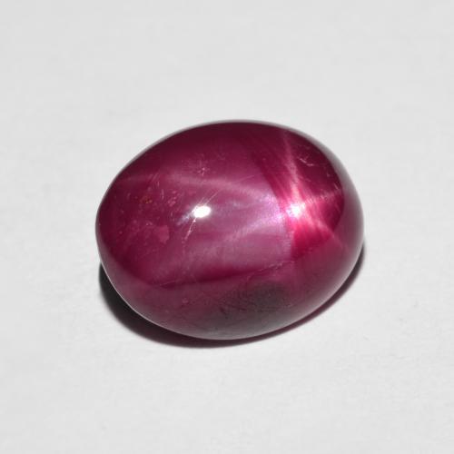 4.41克拉天然红色星光红宝石，椭圆形切割，10.4×8.4毫米，不透明
