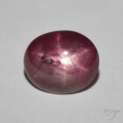 3.85克拉天然星光红宝石，椭圆形，不透明