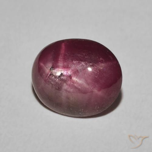 3.85克拉天然星光红宝石，椭圆形，不透明