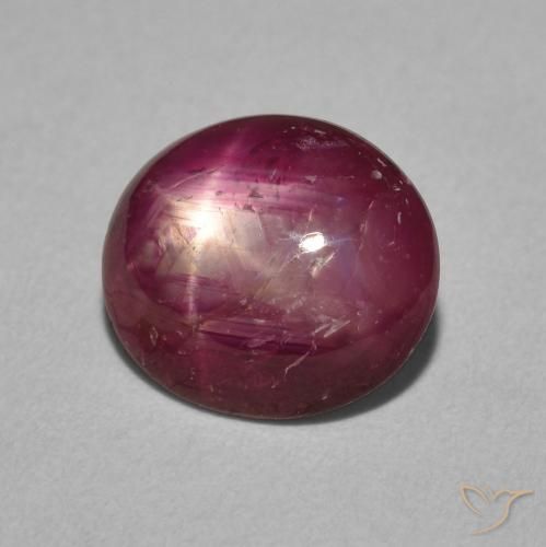 3.97克拉天然星光红宝石，椭圆形，不透明