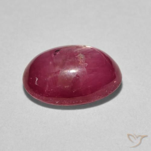 3.60克拉天然星光红宝石，椭圆形，不透明