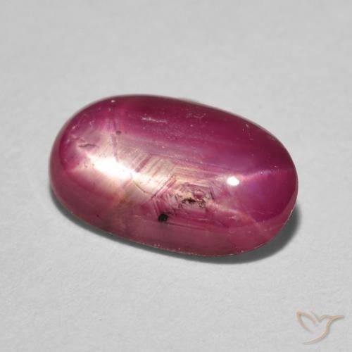2.94克拉天然星光红宝石，椭圆形，不透明