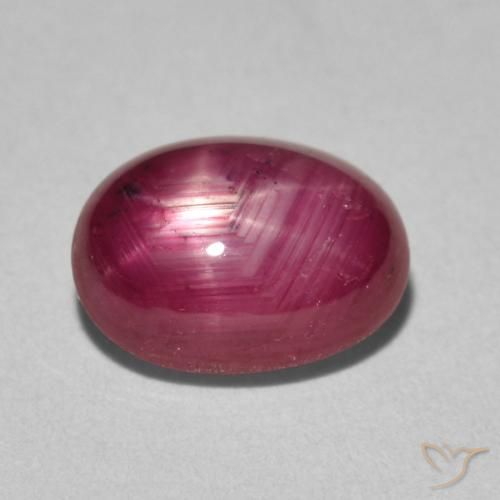 3.63ct 天然 果酱红 星光红宝石, 椭圆形, 不透明