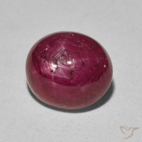 4.60克拉天然星光红宝石，椭圆形，不透明