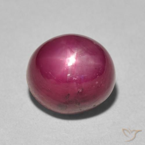 5.96ct 天然 果酱红 星光红宝石, 椭圆形, 不透明