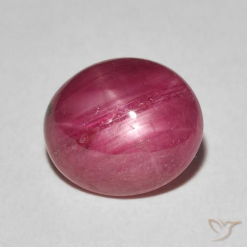 3.66ct 天然 果酱红 星光红宝石, 椭圆形, 不透明