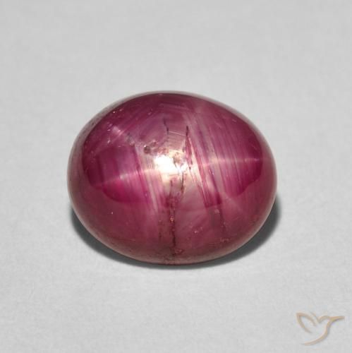 3.83ct 天然 粉红色 星光红宝石, 椭圆形, 不透明