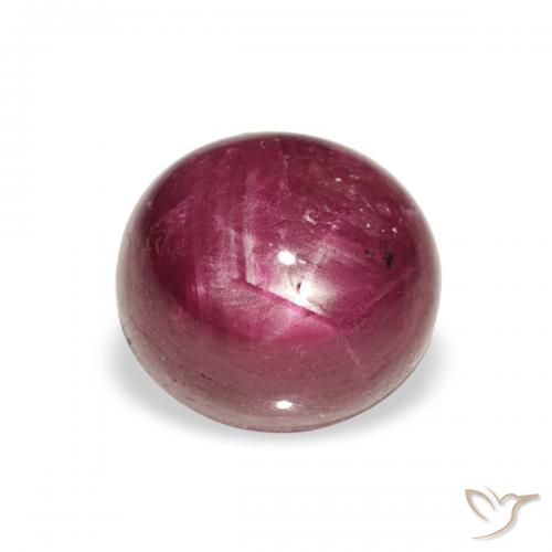 2.81ct 天然 粉紫色 星光红宝石, 椭圆形, 不透明