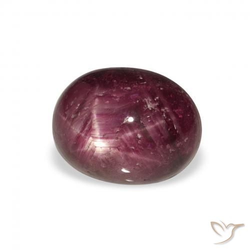 4.75克拉天然星光红宝石，椭圆形，不透明