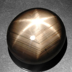 41.92克拉天然黑色星光蓝宝石，椭圆形切割，21×19.9毫米，不透明