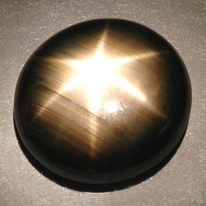 55.93克拉天然黑色星光蓝宝石，椭圆形切割，22.4×20.5毫米，不透明