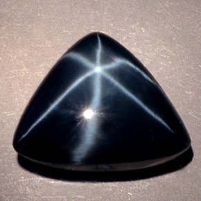 13.29克拉天然星光蓝宝石，透明，15.6×12.3毫米，透明/半透明