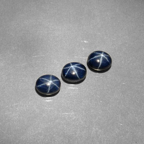 克拉天然星光蓝宝石，椭圆形切割，不透明