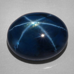 62.28克拉天然星光蓝宝石，椭圆形切割，22.8×18.2毫米，不透明