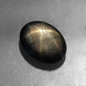 4.26克拉天然星光蓝宝石，椭圆形切割，不透明