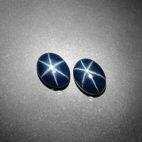 克拉天然星光蓝宝石，椭圆形切割，不透明